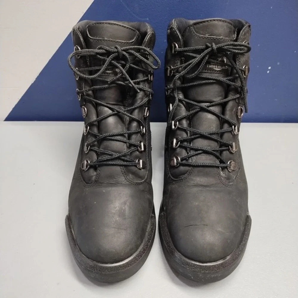 Timberland Field Hiking Boots Mens US Size 10‎ Black Waterproof Workwear Lace Up